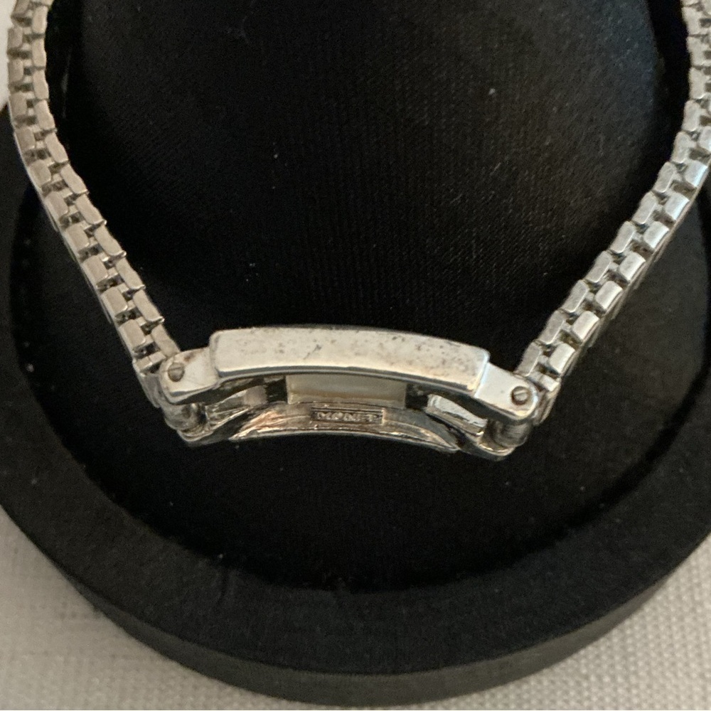 Monet Vintage Silver Tone Expansion Bracelet - Picture 5 of 5